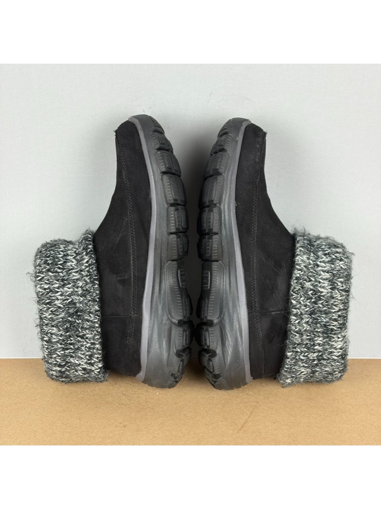 Skechers Easy Going Heighten Ankle Boots Womens 7 Black Pull On Faux Suede — image 5 of 8